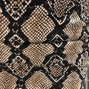 Snake skin skirt